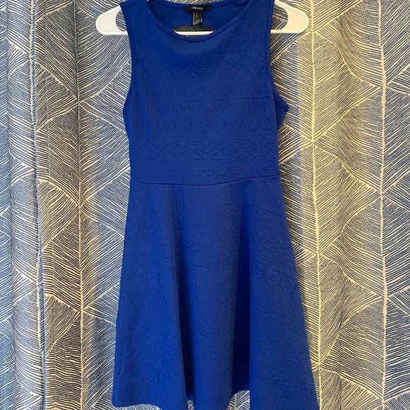 Royal Blue Sleeveless Dress - Picture 4 of 6